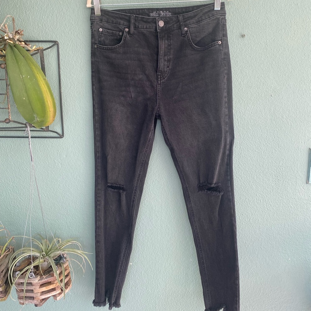 Wild Fable Black Distressed Jeans